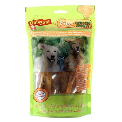 DeliBest Vital Natura Snack com óleo de salmão para cães - 200 g