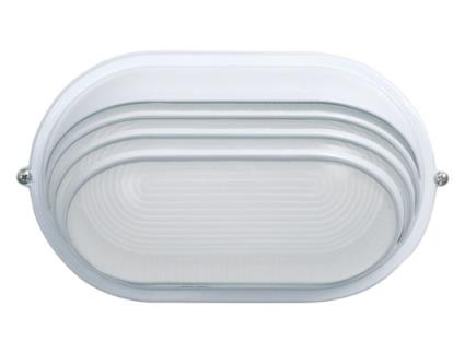 Aplique Exterior Oval Blanco LUXFORM