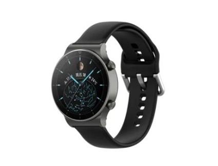 Bracelete PHONECARE Silicone Com Fivela para TicWatch Pro 2019 - Preto