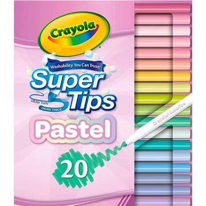 Pack 20 Super Tips Canetinhas Pastel