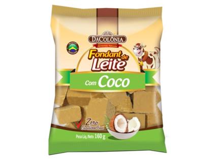 Fondant Dacolônia De Leite Com Coco 160g
