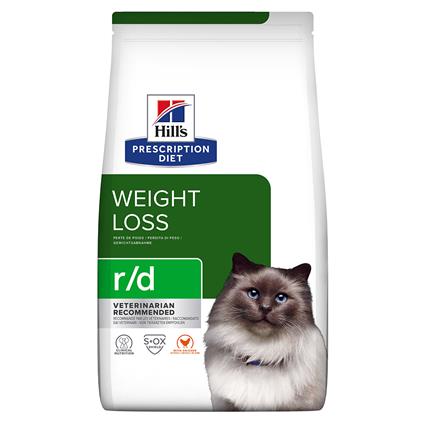 Hill's Prescription Diet r/d Weight Reduction com frango ração para gatos - 3 kg