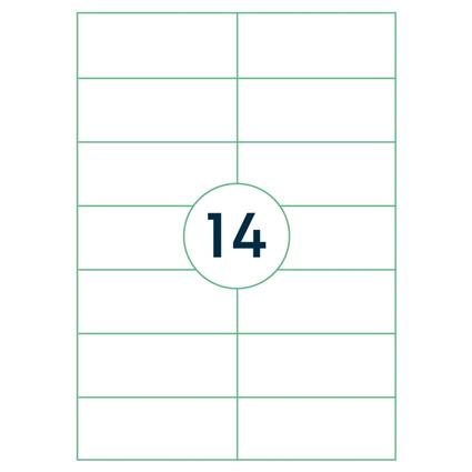 rillprint Rótulos/etiquetas autocolantes 105x42,4mm 1000 folhas branco