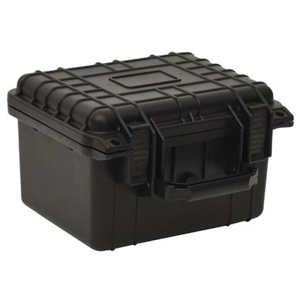 vidaXL Mala de viagem portátil 27x25x18 cm PP preto