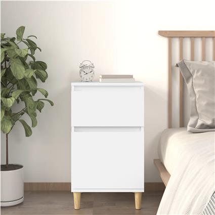vidaXL Mesa de cabeceira 40x35x70 cm branco