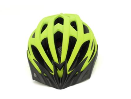 Capacete 9TRANSPORT Ciclismo com Luz Traseira Integrada, Tamanho M (54-61cm), cor verde-lima