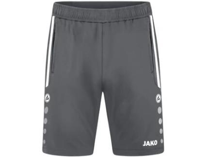Calções JAKO (Criança Unissexo - Cinzento - 11/12 Anos)