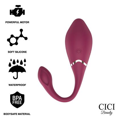 CONTROLE REMOTO CICI BEAUTY PREMIUM SILICONE EGG VIBRADOR
