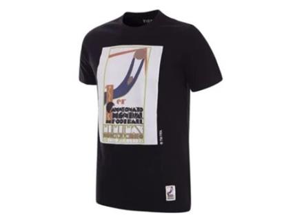 T-shirt Unissexo de Futebol COPA FOOTBALL (L - Algodão - Preto)