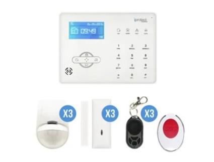 Kit de Alarme Doméstico Rtc 14 com Painel Táctil IPROTECT EVOLUTION