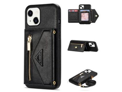 Capa PU N.BEKUS preto para iPhone 13 mini 5.4
