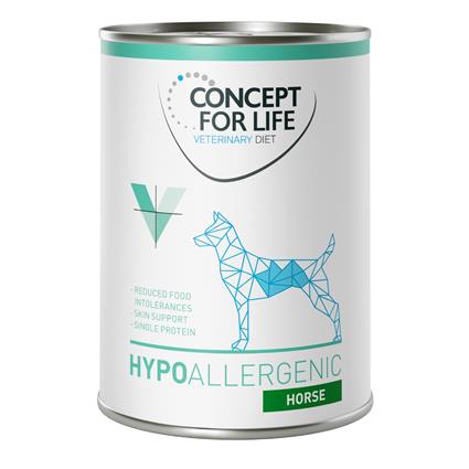 Concept for Life Veterinary Diet Hypoallergenic com cavalo - 12 x 400 g