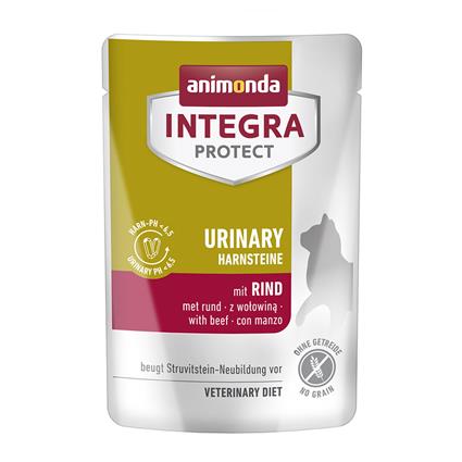 Animonda Integra Protect Adult Cálculos urinários 24 x 85 g para gatos - Vaca