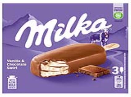 Gelado Milka Bombom 3x90 Ml