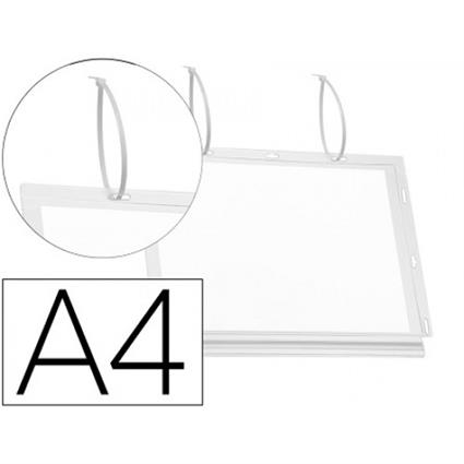 Moldura Porta Anúncios Transparente A4 5 Unidades Durable