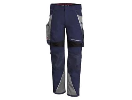 Calças de Trabalho QUALITEX WORKWEAR Iron Tecido Misturado (Azul e Cinzento - Tam: 94)