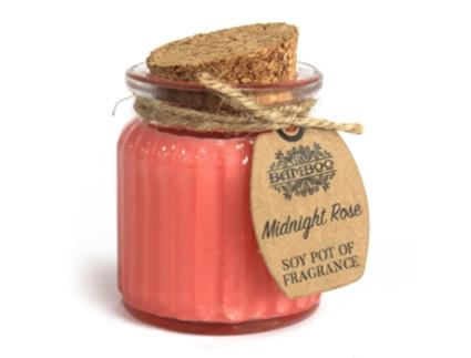 Pote de Vela de Cera de Soja Rosa 7X5X5 Cm