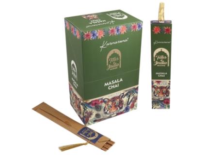 Incenso de Varas Da India Masala Chai Caixa com 12 Paus 15G