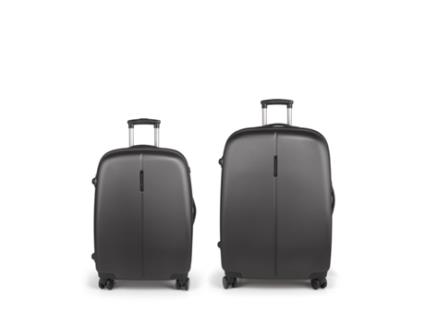 Conjunto de 2 Malas de Viagem GABOL Média e Grande Expansíveis Paradise XP rígidas Cinzento (77x54x29 cm - 170 L)