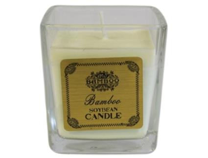 Velas de Cera de Soja Bambú 6.5X6.5X7.5 Cm