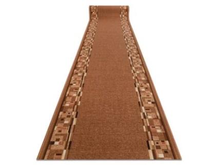 Passadeira Antideslizante DYWANY LUSZCZOW (67 x 820 cm - Poliamida - Bege)