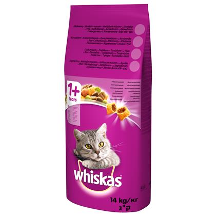 Whiskas 1+ vaca - 14 kg