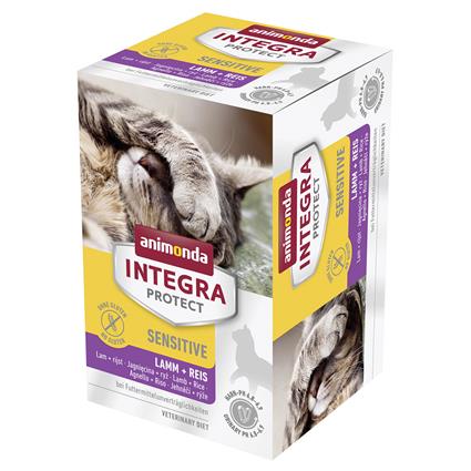 Animonda Integra Protect Adult Sensitive 6 x 100 g - Cordeiro e arroz