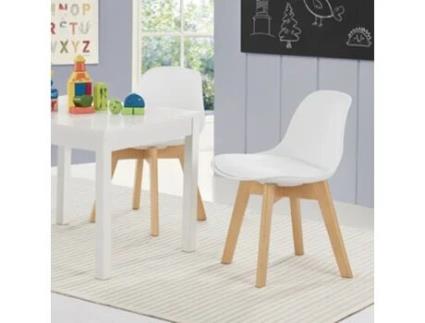 Conjunto de 2 Cadiras Infantis [EN.CASA] (56 x 38 x 33 cm - Pl?stico - Branco)
