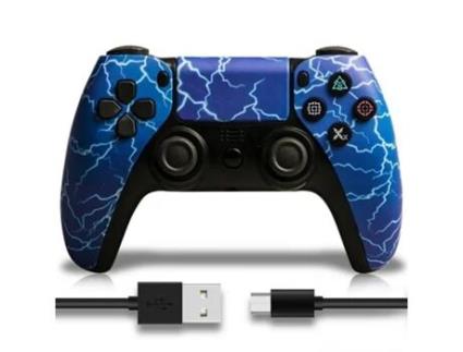 Comando PS4 KINSI Kinsi Dualshock (Wireless - Azul)