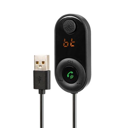 Transmissor FM Bluetooth USB-A 87.5-108MHz Preto