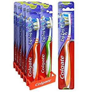 Colgate - escova de dentes ZIG ZAG medium Cor: Laranja