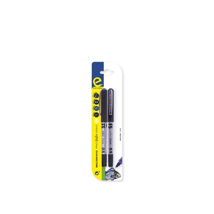 Caneta Roller Azul / Preto 0.5MM Pack 2