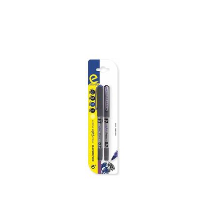 Caneta Roller Azul / Preto 0.7MM Pack 2