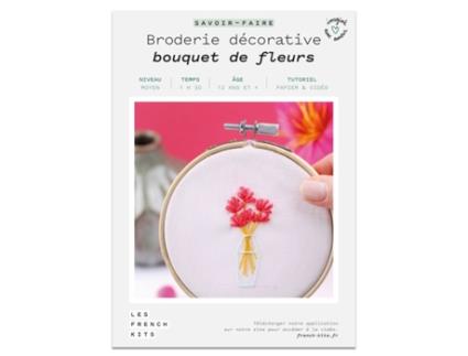 Caixa Faça Você Mesmo Bordados Decorativos Buquê de Flores Les French Kits