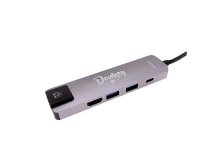 Adaptador Usb-C para Ethernet DONKEY PC 5 em 1