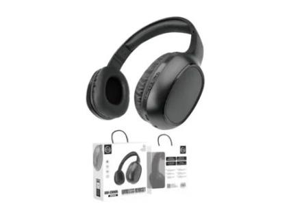 Auscultadores KM Auscultadores Wireless e C/Fio Bigbass Km Km-Cs005 Preto
