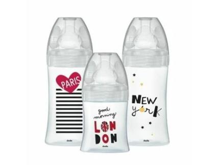 Conjunto de biberões DODIE 3 uds