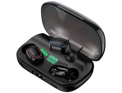 Auriculares Bluetooth True Wireless ENKERS 5.0 com Estojo de Carregamento Sem Fio Estéreo Tws na Orelha com Microfone