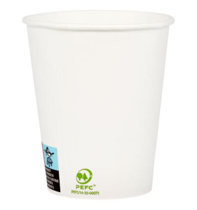 Copo Papel Descartável 9oz Branco 260ml (50un)