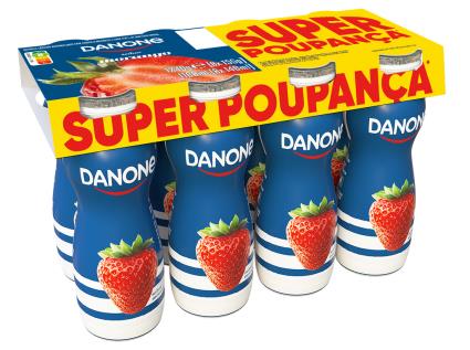 Iogurte Liquido Danone Morango Poupança 8x155g