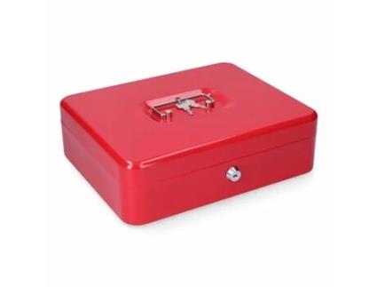 Cofre Micel CFC09 M13401 Vermelho Aço 30 x 24 x 9 cm