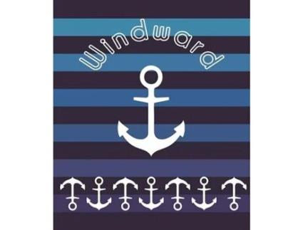 Toalha de Praia Secaneta Windward Âncora Jacquard (150 x 175 cm)