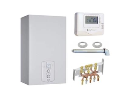 Caldera de Gas de Condensación Urbia Green Chaffoteaux 25 Kw Completa Tubo de Humos + Toma de Corriente + Protector Con Termostato Por Cable
