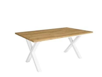 Mesa de Refeição SKRAUT HOME Tetrix 8 Lugares (Carvalho - Melamina - 167 x 90 x 75 cm)