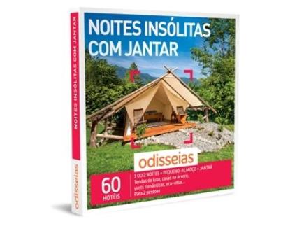 Pack Presente Odisseias - Noites Insólitas com Jantar | Experiência de 1 ou 2 noites | Peq. almoço e jantar | 2 pessoas