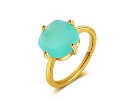 Anel de Calcedónia Aqua AILORIA Églantine (Verde - 51)