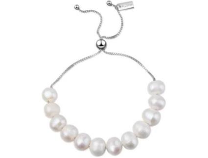 Bracelete Prata/Pérola Branca AILORIA Michiru (Branco - 14 x 1 x 1 cm)