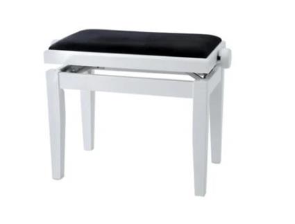 Banco Gewapure Banco Piano Regulavel Deluxe Branco Mate