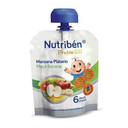 Fruta & Go Saq Puré Maçã/Banana 90g