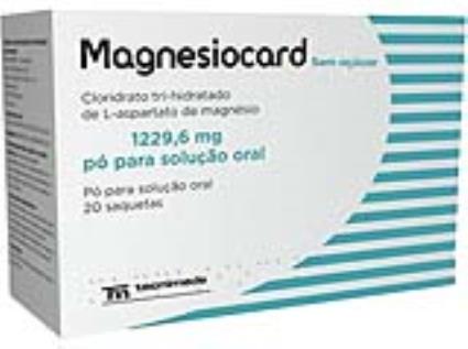 Magnesiocard Sem Açúcar pó para solução oral - sabor a limão - 20 saquetas